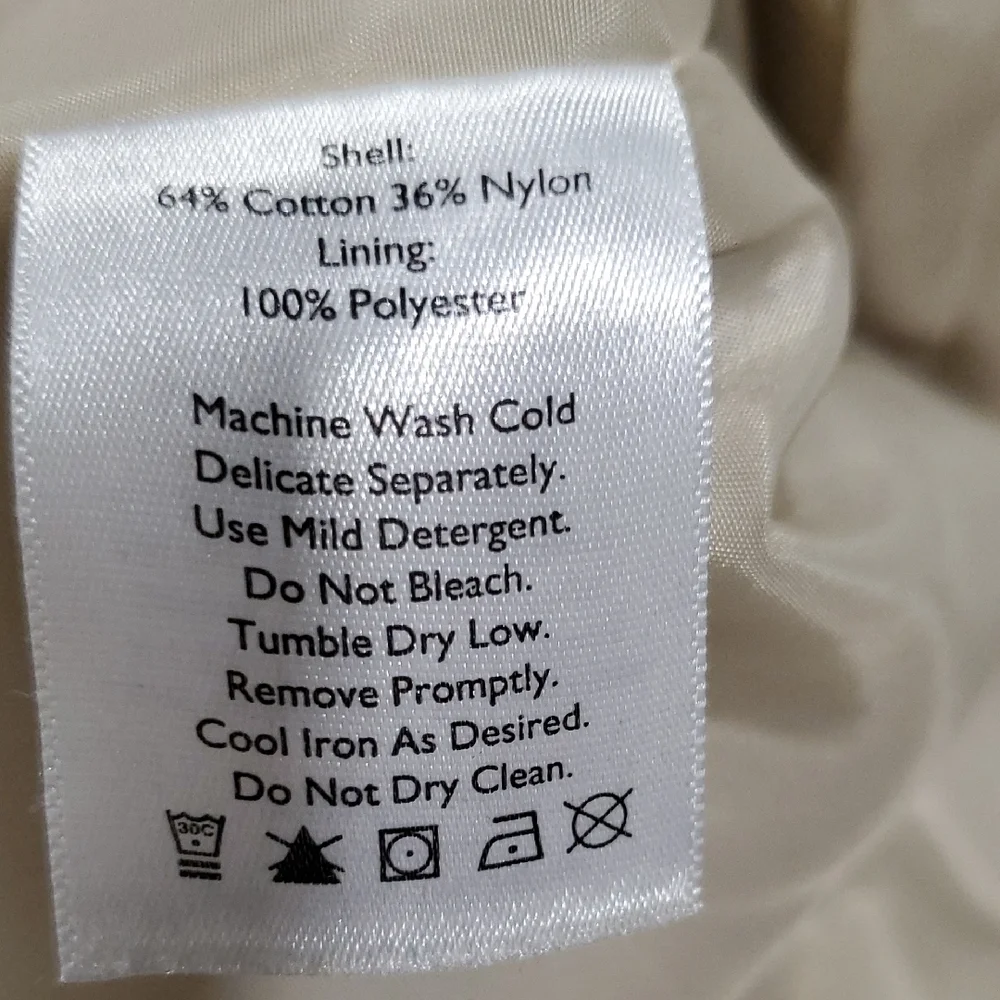 Eddie Bauer Light Tan Trench Coat - Picture 16 of 16